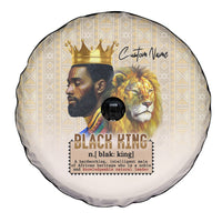 Lion Black King Spare Tire Cover African Heritage - Wonder Print Shop