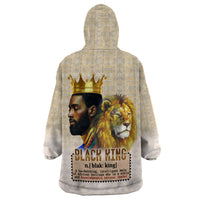 Lion Black King Wearable Blanket Hoodie African Heritage - Wonder Print Shop