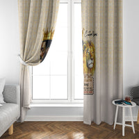 Lion Black King Window Curtain African Heritage - Wonder Print Shop