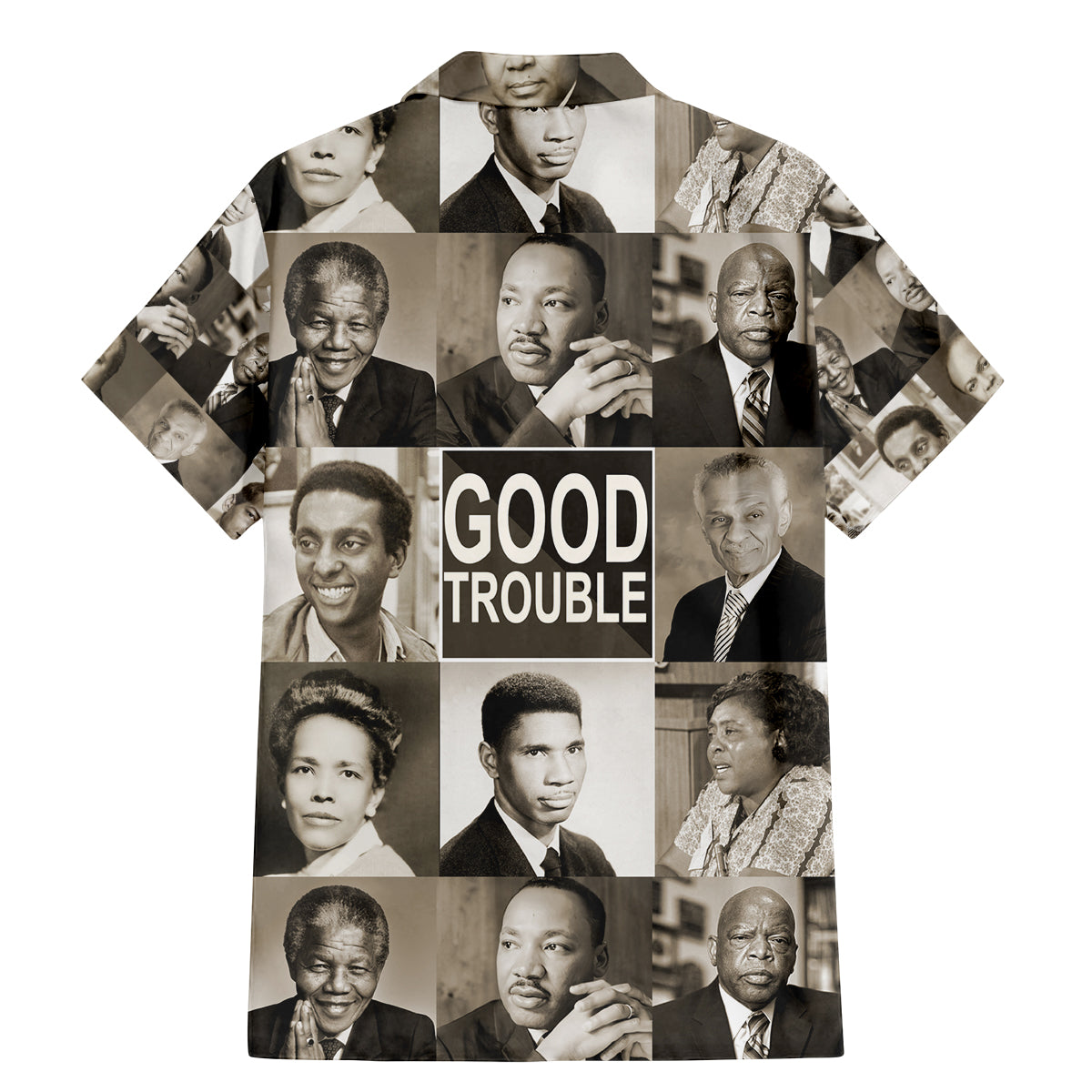 Good Trouble Family Matching Mermaid Dress and Hawaiian Shirt Civil Rights Leaders - Wonder Print Shop