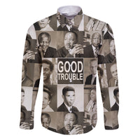Good Trouble Family Matching Short Sleeve Bodycon Dress and Hawaiian Shirt Civil Rights Leaders - Wonder Print Shop