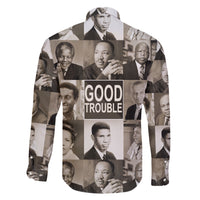 Good Trouble Family Matching Short Sleeve Bodycon Dress and Hawaiian Shirt Civil Rights Leaders - Wonder Print Shop