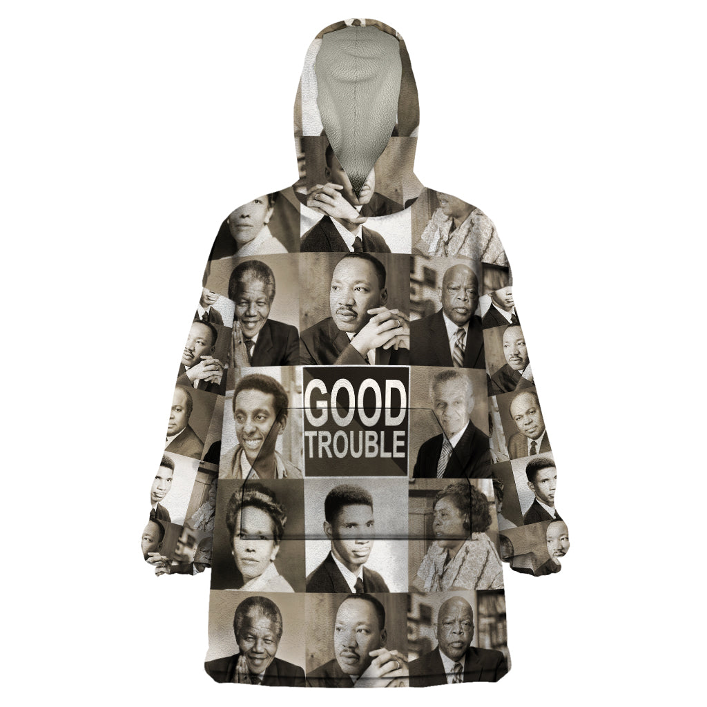 Good Trouble Wearable Blanket Hoodie Civil Rights Leaders - Wonder Print Shop