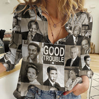 Good Trouble Women Casual Shirt Civil Rights Leaders - Wonder Print Shop