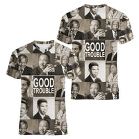 Good Trouble Women V Neck T Shirt Civil Rights Leaders - Wonder Print Shop