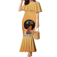 Personalized African Black Women Family Matching Mermaid Dress and Hawaiian Shirt She Who Kneels Before God - Wonder Print Shop