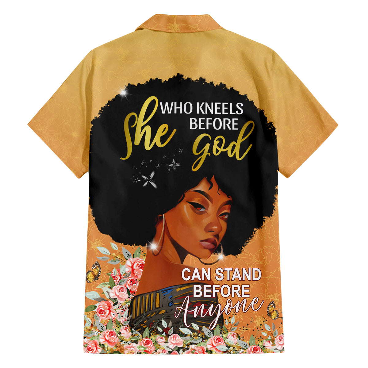 Personalized African Black Women Family Matching Tank Maxi Dress and Hawaiian Shirt She Who Kneels Before God - Wonder Print Shop