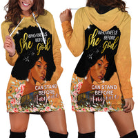 Personalized African Black Women Hoodie Dress She Who Kneels Before God - Wonder Print Shop