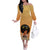 Personalized African Black Women Off The Shoulder Long Sleeve Dress She Who Kneels Before God - Wonder Print Shop
