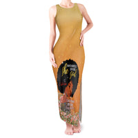 Personalized African Black Women Tank Maxi Dress She Who Kneels Before God - Wonder Print Shop