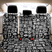 Mix Adinkra Back Car Seat Cover Black Pattern - Wonder Print Shop