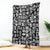 Mix Adinkra Blanket Black Pattern