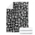 Mix Adinkra Blanket Black Pattern