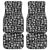 Mix Adinkra Car Mats Black Pattern - Wonder Print Shop