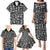 Mix Adinkra Family Matching Puletasi and Hawaiian Shirt Black Pattern - Wonder Print Shop