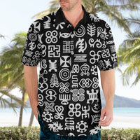 Mix Adinkra Hawaiian Shirt Black Pattern - Wonder Print Shop