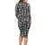 Mix Adinkra Long Sleeve Bodycon Dress Black Pattern - Wonder Print Shop
