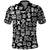 Mix Adinkra Polo Shirt Black Pattern - Wonder Print Shop