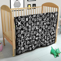 Mix Adinkra Quilt Black Pattern - Wonder Print Shop