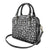 Mix Adinkra Shoulder Handbag Black Pattern