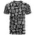 Mix Adinkra T Shirt Black Pattern - Wonder Print Shop