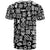 Mix Adinkra T Shirt Black Pattern - Wonder Print Shop
