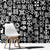 Mix Adinkra Window Curtain Black Pattern - Wonder Print Shop