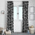 Mix Adinkra Window Curtain Black Pattern - Wonder Print Shop