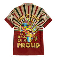 I'm Black and I'm Proud African Family Matching Mermaid Dress and Hawaiian Shirt Hand Up Africa Map Art - Wonder Print Shop