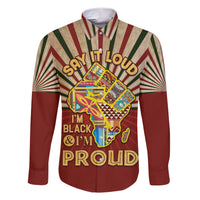 I'm Black and I'm Proud African Family Matching Short Sleeve Bodycon Dress and Hawaiian Shirt Hand Up Africa Map Art - Wonder Print Shop