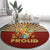 I'm Black and I'm Proud African Round Carpet Hand Up Africa Map Art