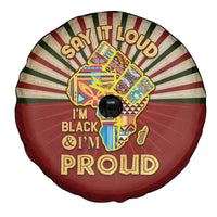 I'm Black and I'm Proud African Spare Tire Cover Hand Up Africa Map Art - Wonder Print Shop