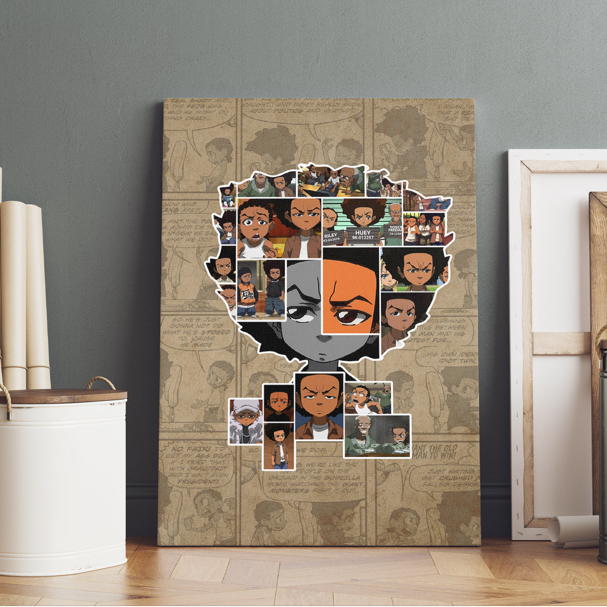 Huey Freeman Canvas Wall Art African American - Wonder Print Shop