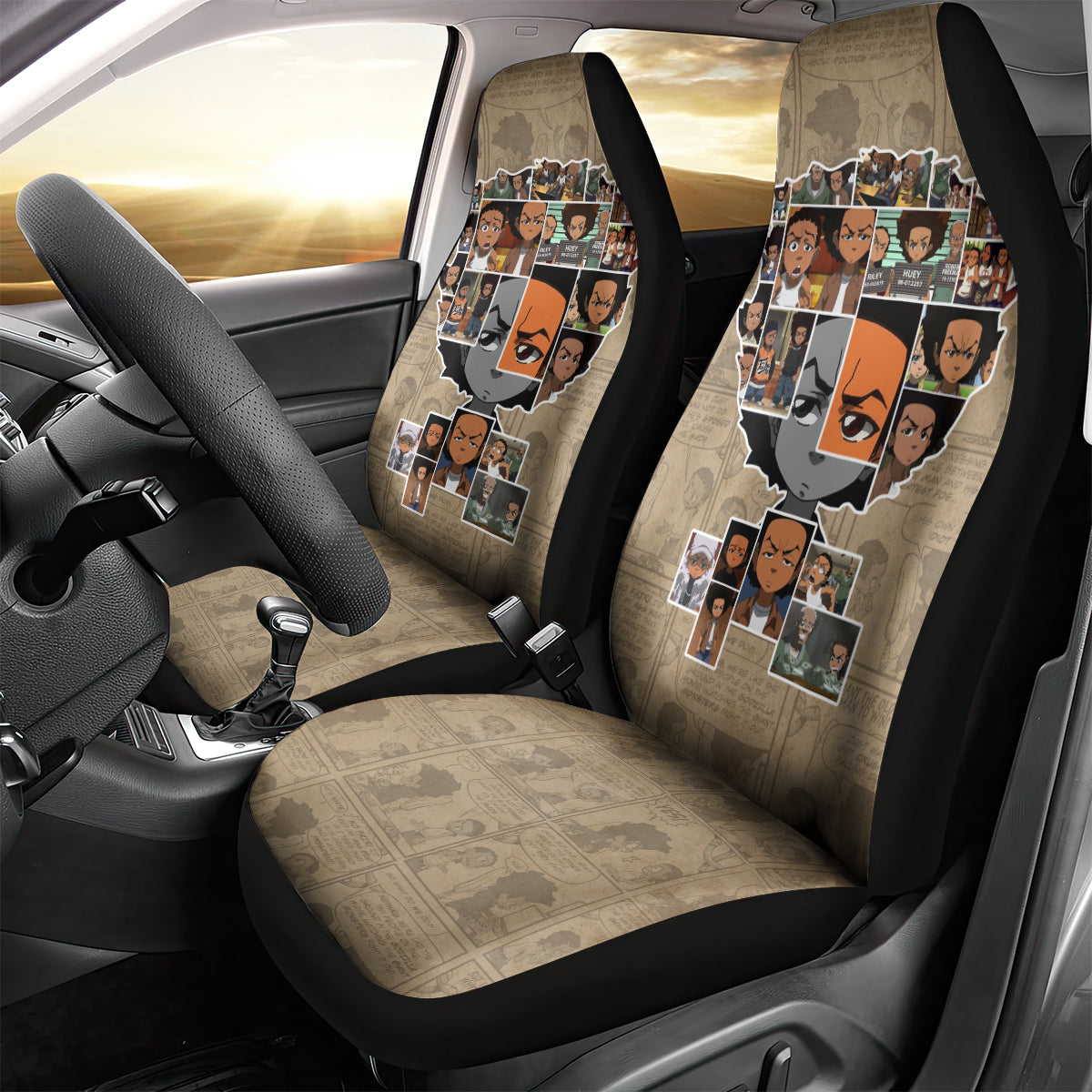 Huey Freeman Car Seat Cover African American - Wonder Print Shop