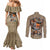 Huey Freeman Couples Matching Mermaid Dress and Long Sleeve Button Shirt African American