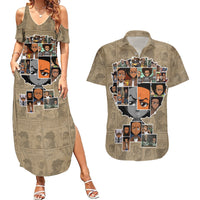 Huey Freeman Couples Matching Summer Maxi Dress and Hawaiian Shirt African American - Wonder Print Shop