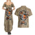 Huey Freeman Couples Matching Summer Maxi Dress and Hawaiian Shirt African American - Wonder Print Shop