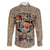 Huey Freeman Family Matching Long Sleeve Bodycon Dress and Hawaiian Shirt African American - Wonder Print Shop