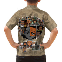 Huey Freeman Family Matching Off The Shoulder Long Sleeve Dress and Hawaiian Shirt African American - Wonder Print Shop