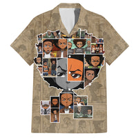 Huey Freeman Family Matching Off Shoulder Short Dress and Hawaiian Shirt African American - Wonder Print Shop