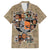Huey Freeman Family Matching Short Sleeve Bodycon Dress and Hawaiian Shirt African American - Wonder Print Shop