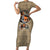 Huey Freeman Family Matching Short Sleeve Bodycon Dress and Hawaiian Shirt African American - Wonder Print Shop