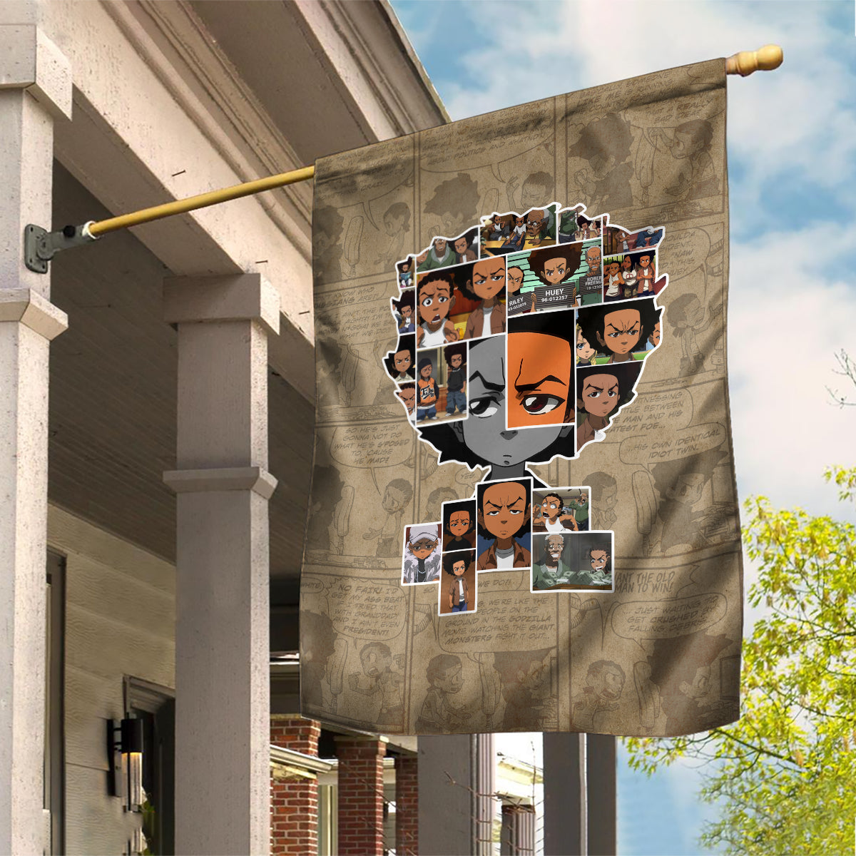 Huey Freeman Garden Flag African American - Wonder Print Shop