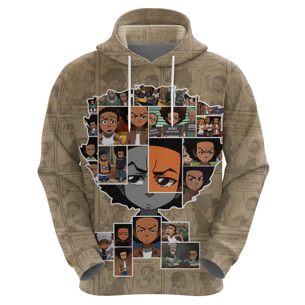 Huey Freeman Hoodie African American - Wonder Print Shop
