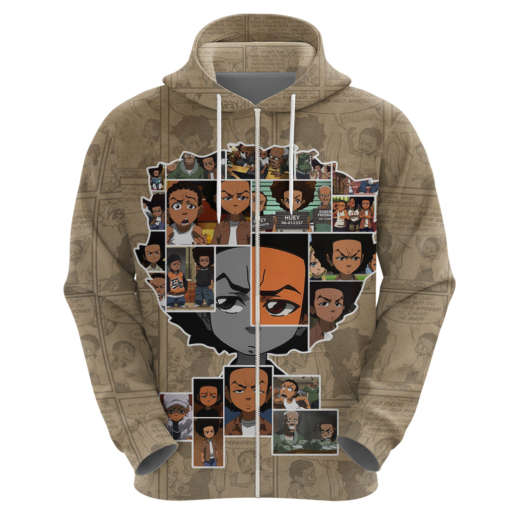 Huey Freeman Hoodie African American - Wonder Print Shop
