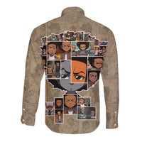 Huey Freeman Long Sleeve Button Shirt African American - Wonder Print Shop