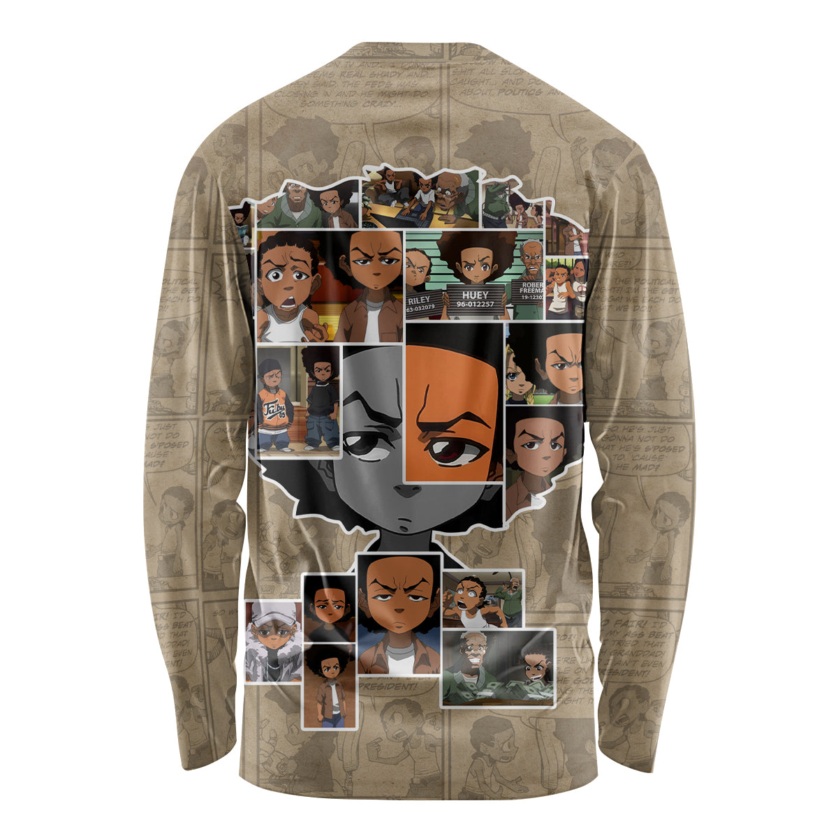 Huey Freeman Long Sleeve Shirt African American - Wonder Print Shop