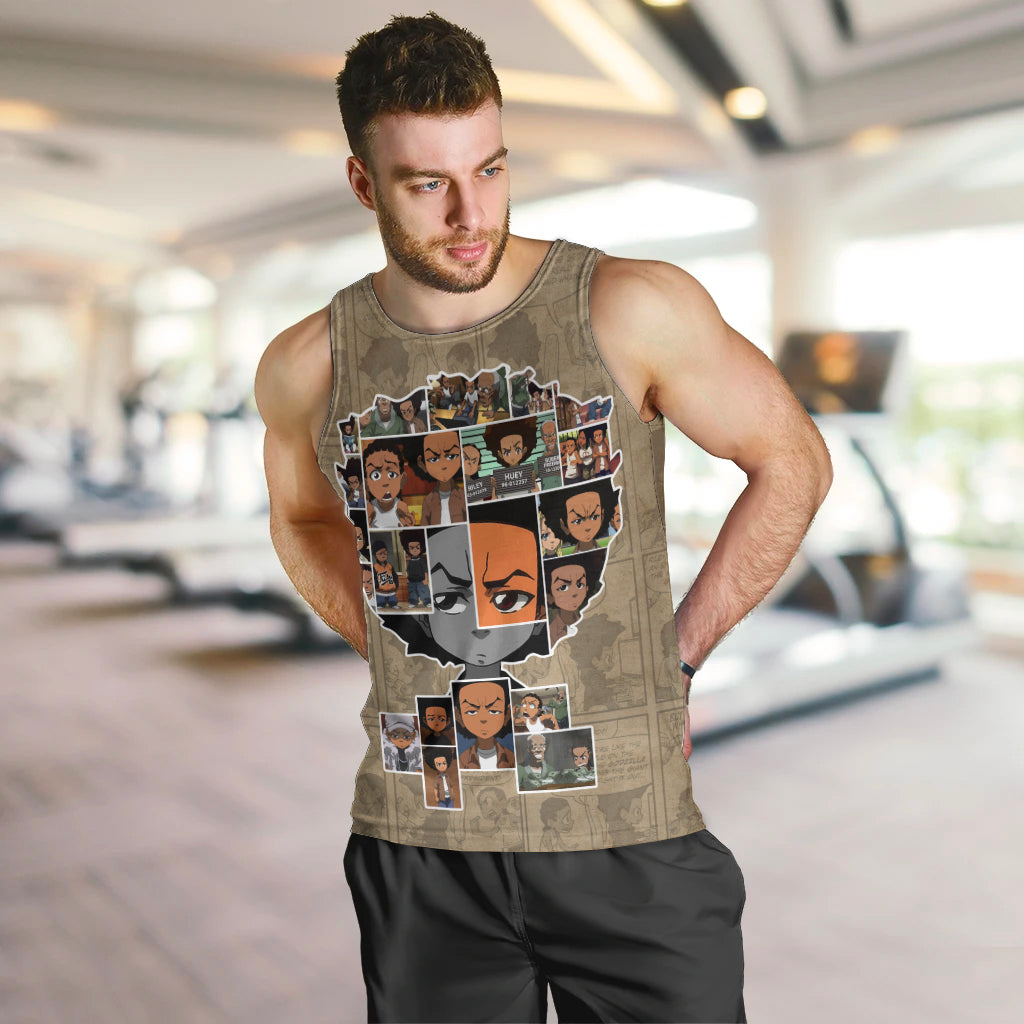 Huey Freeman Men Tank Top African American - Wonder Print Shop
