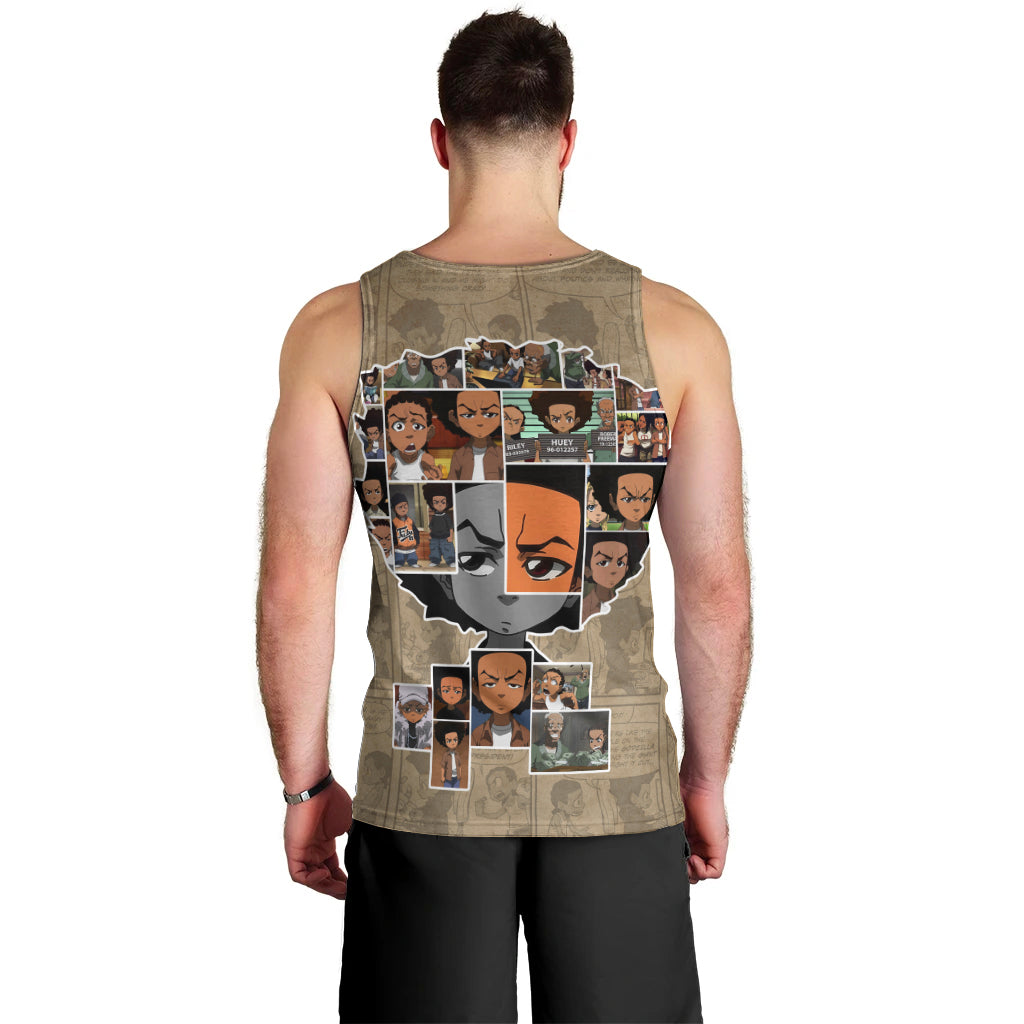 Huey Freeman Men Tank Top African American - Wonder Print Shop