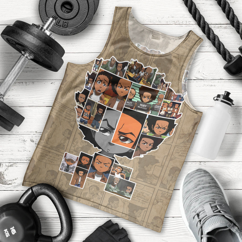 Huey Freeman Men Tank Top African American - Wonder Print Shop